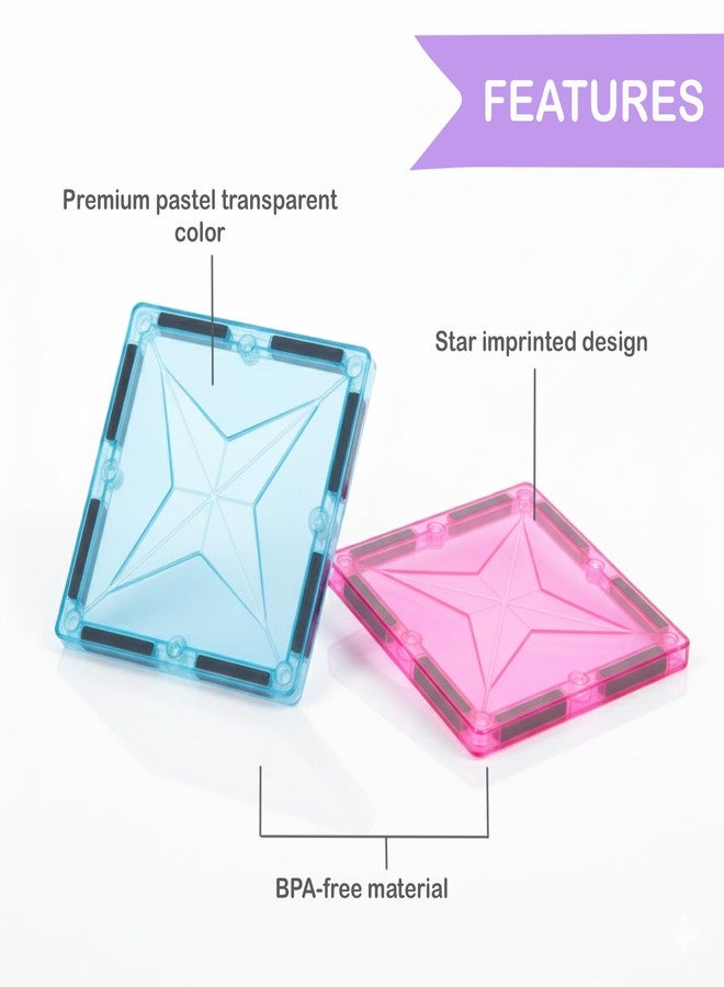 SNAPTRON Magnetic Blocks for Kids Tiles -103Pieces Set Gifts for Girls, Boys, Magnetic Blocks for Kids 3+ Years, 4 5 6 7 8 9 10/ Constructing & Learning Builder Educational Magnatiles Game - Image 5
